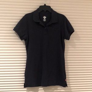 Dickies Navy Henley 2 button knit top! New but laundered & sanitized! L